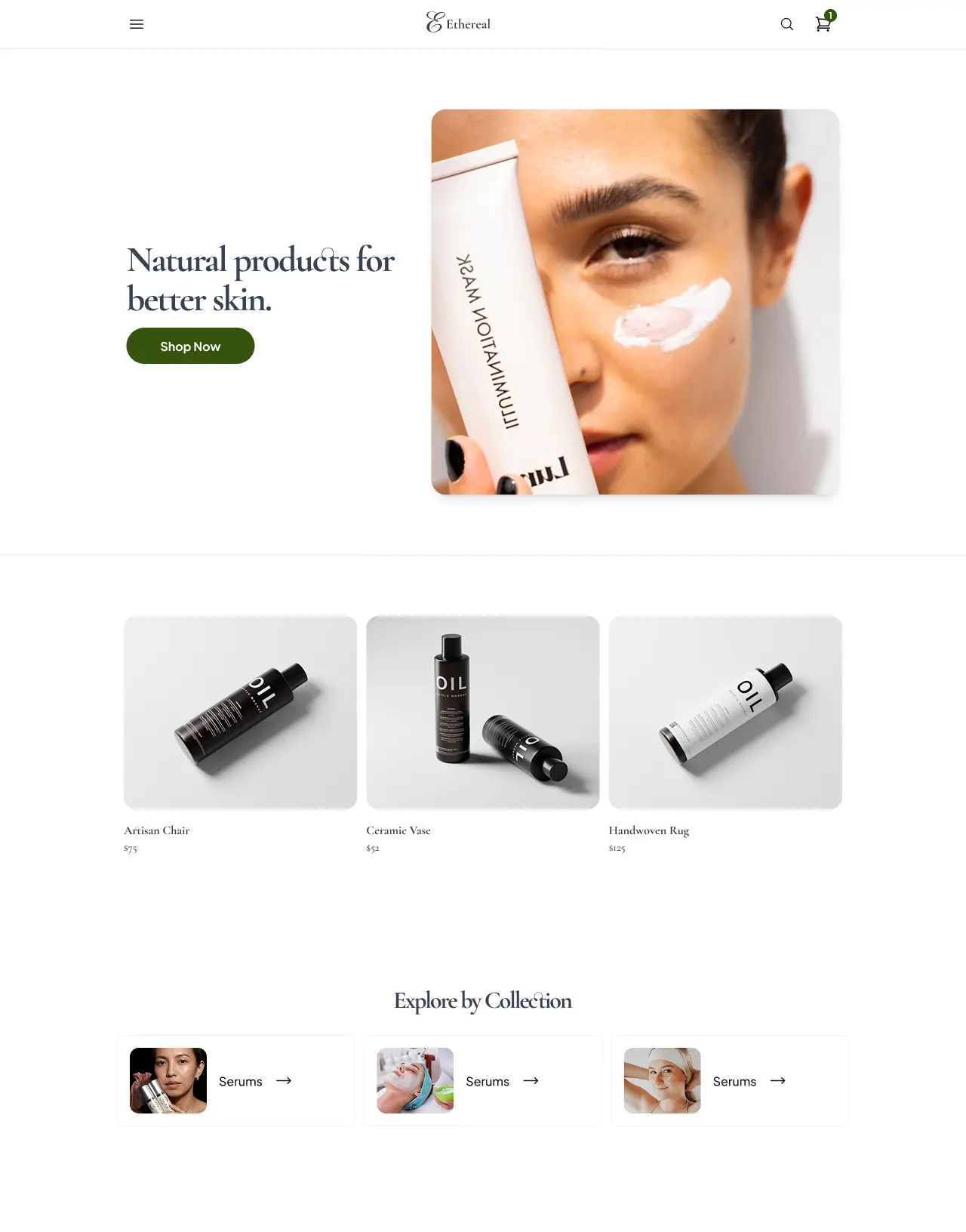 Sample of store Template