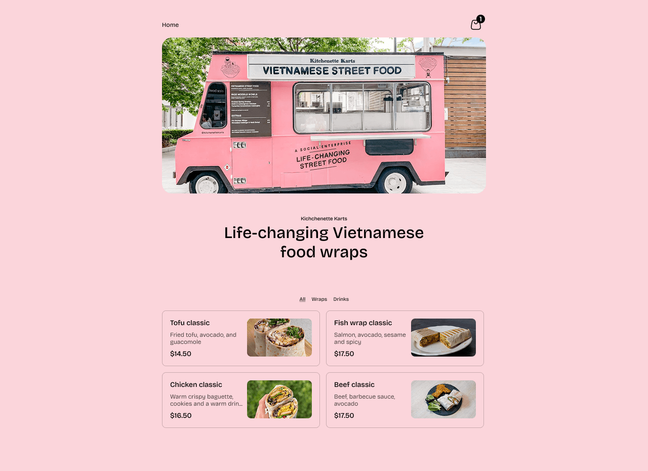 Professional food truck website example with location tracking - showcasing mobile ordering and scheduling